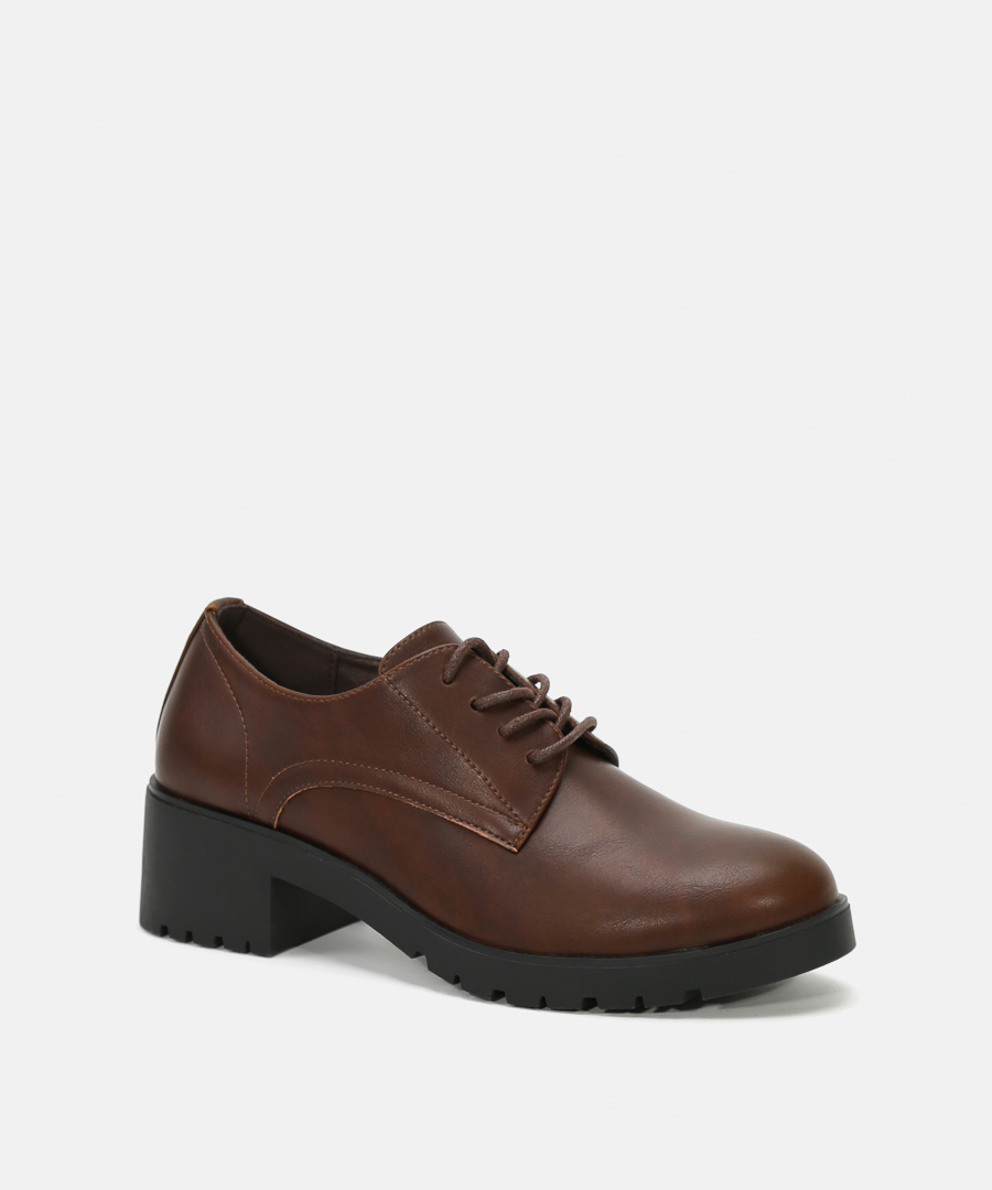 Zapatos tacón cordones image number null